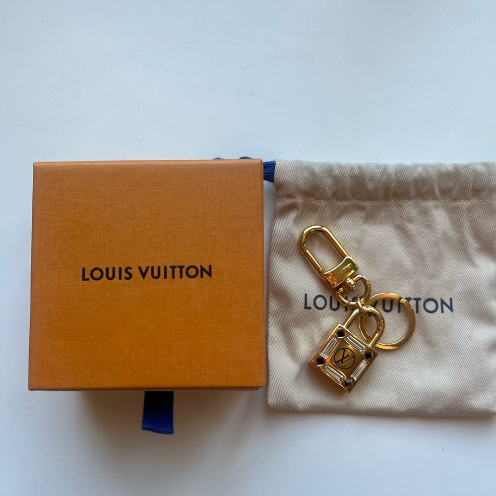 Louis Vuitton  Lock Me Strass Bag Charm Key Holder Gold